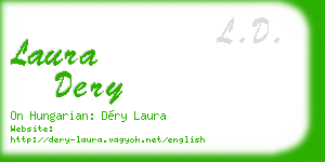 laura dery business card